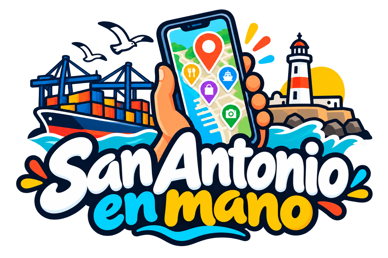 Logo San Antonio en mano